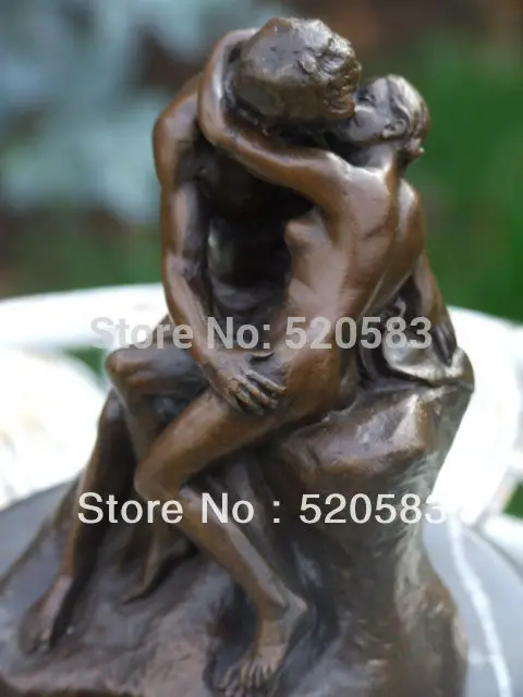 

free RODIN THE KISS PURE BRONZE HOTCAST STATUE NO RESERVE fast