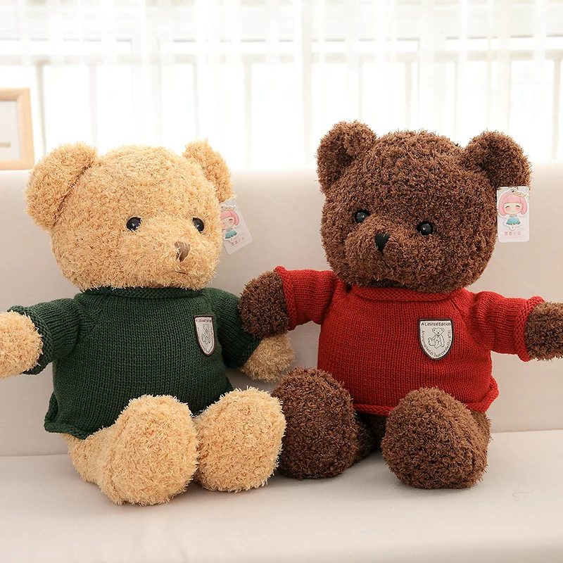 25/35cm Sweater Teddy Bear Stuffed Plush Animals For Baby Girls Kids Lover Children Best Christmas/birthday Gift Plush Toy Bear 25/35cm Sweater Teddy Bear Stuffed Plush Animals For Baby Girls Kids Lover Children Best Christmas/birthday Gift Plush Toy Bear