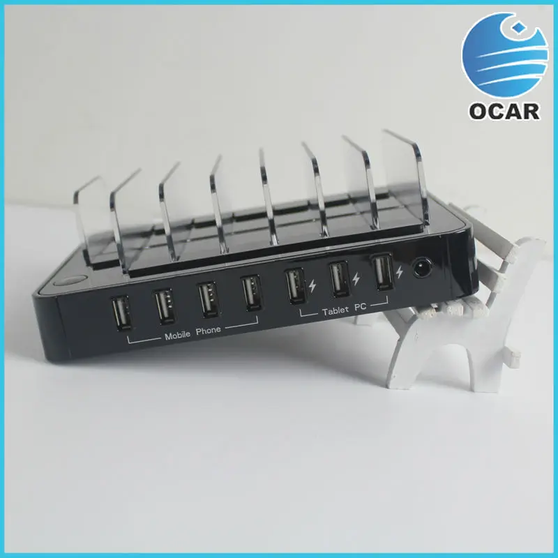 7 ports USB Charger Black 001