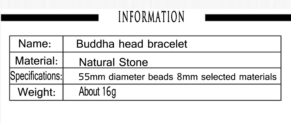 New Fashion Selection Stone Handmade Couple Eaded Bracelet Energy Buddhas Head Chakra Bracelets Male And Female Aura Buddha (2)