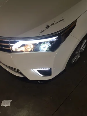 Карбо автомобиля светодиодный дневного света для Toyota Corolla фар год для Corolla туман свет