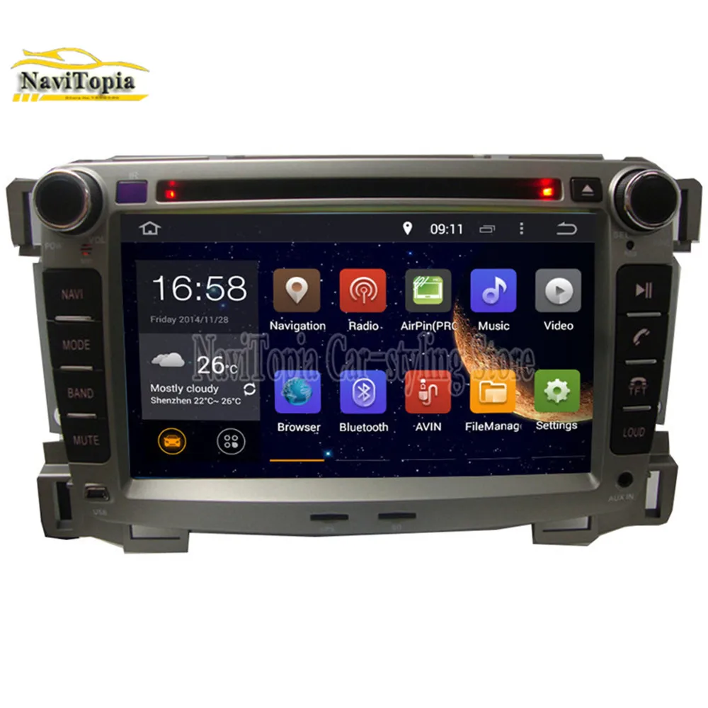 

NAVITOPIA 4G RAM 64G ROM PX6 Six Core Android 9.0 Car DVD Player GPS Navigation for Chevrolet Sail 2009 2010 2011 2012 2013-