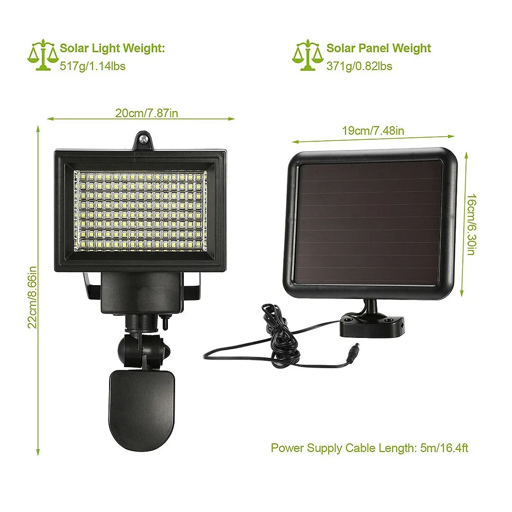 Lâmpada de Indução Solar com Detector de Movimento Led de Parede ao ar Livre Solar Spotlight Pir-sensor 120 Led Luz 10 spotlight solar com detector de movimento pir-sensor
