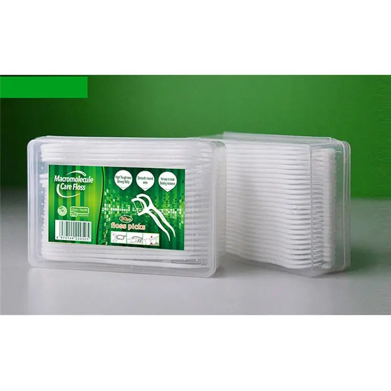 

Gold Tooth Care 50 Square Boxed Round Wire Floss Disposable Floss Stick