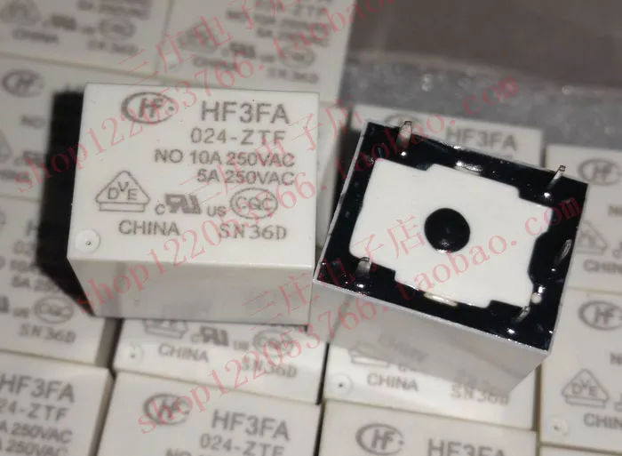 Реле HF3FA 024-ZTF стандартное 10 А 5-контактное | Обустройство дома