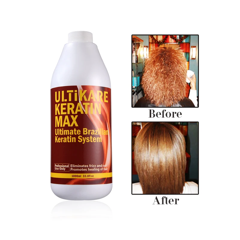 1000ml Brazilian Keratin Hair Treatment Formalin 8% Straightener And Smoothy Shiny For Damaged Hair Free Shipping