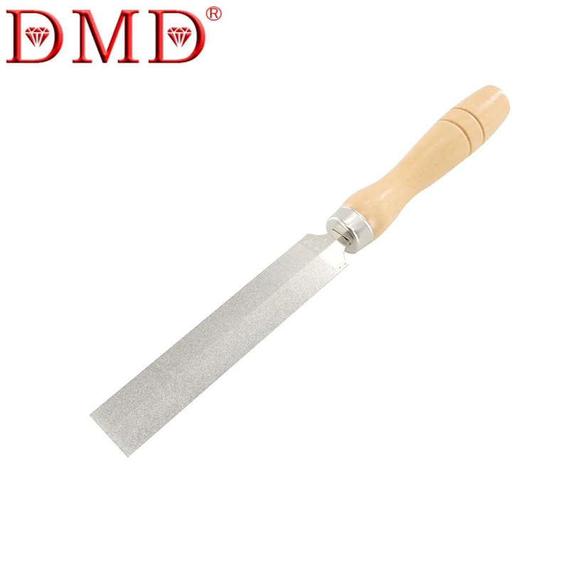 DMD 3/4/5 Inches Titanium Plated Diamond Rhombic File for Diamond Wood Carving Metal Glass Grinding Woodworking Garden Tool