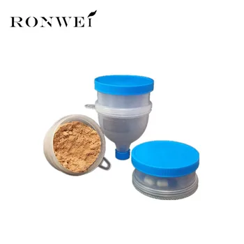 

2 Layers Protein Powder Funnel Portable Fill Funnel Gym Partner for Water Bottle and Protein Shaker Bottle BPA Free