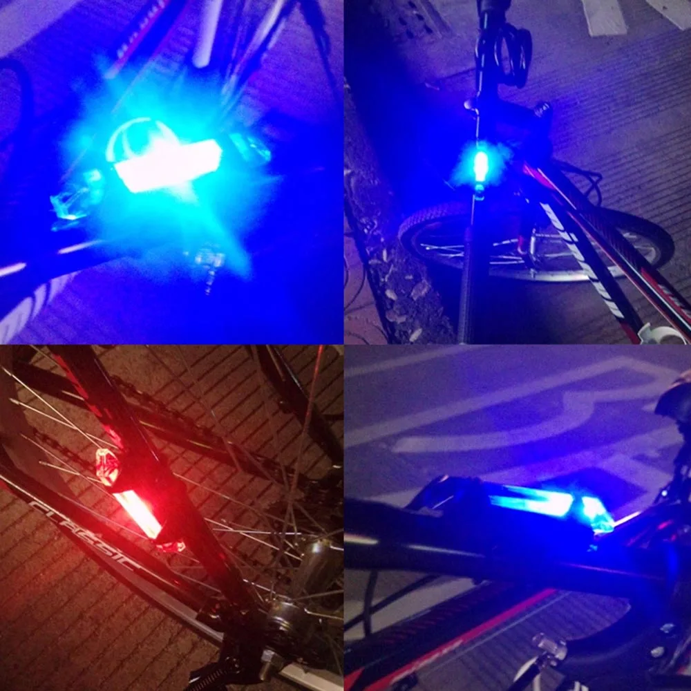 Портативный 5 светодиодный USB MTB дорожный велосипед задний фонарь перезаряжаемая Предупреждение ющая велосипедная лампа для фары заднего света велосипедные аксессуары