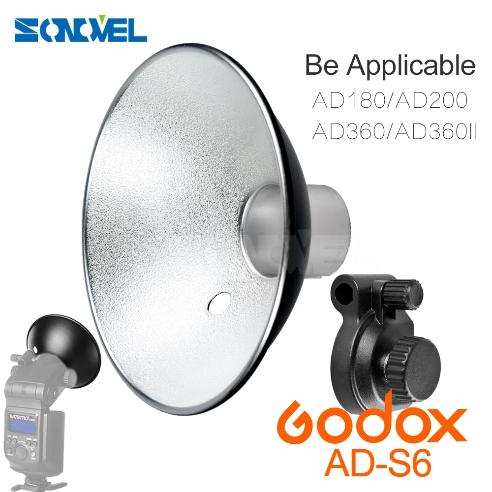 Godox AD S6 Umbrella style Flash Diffuser Reflector для вспышки Witstro AD180 AD360 AD360II фотоаксессуары|diffuser