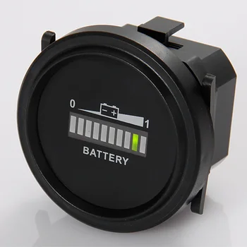 

New product!Free shipping RL-BI002 Round LED Battery Indicator 12v 24v 36v 48v 72v