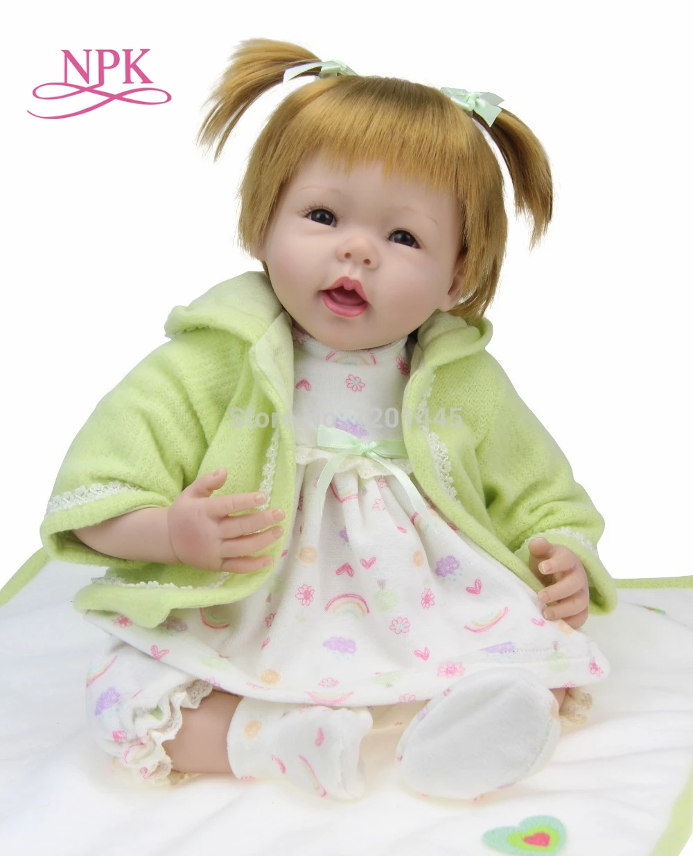 

Fashion 22 Inch Silicone Vinyl Baby Dolls Reborn Handmade Kids Hobbies Princess Dolls Toys For Children Birthday Gift