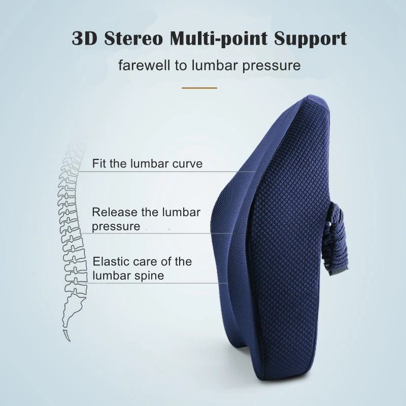 HTB12RWgadfvK1RjSspoq6zfNpXad Memory Foam Lumbar Support Back Cushion Firm Pillow for Computer/Office Chair Car Seat Recliner Lower Back Pain Sciatica Relief