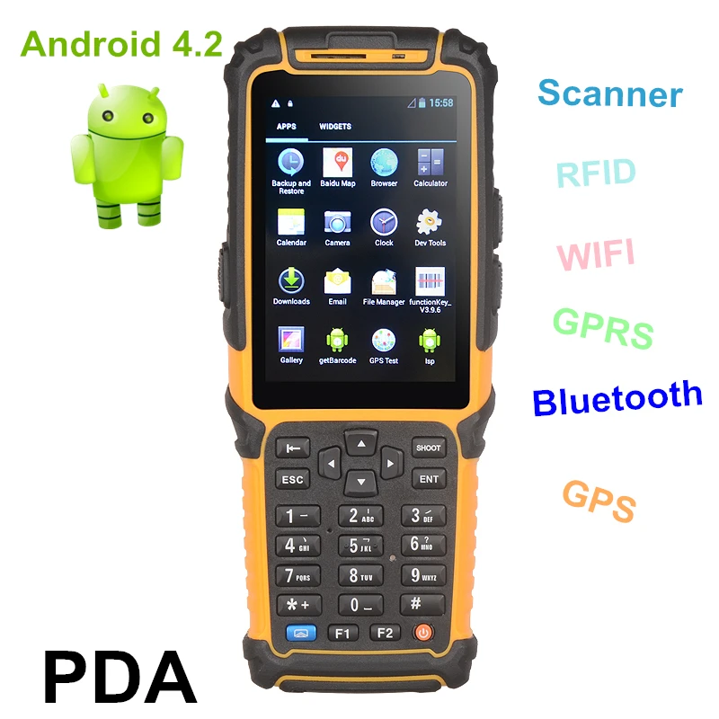 Портативный промышленный портативный android сканер штрих-кода pda TS-901S по хорошей
