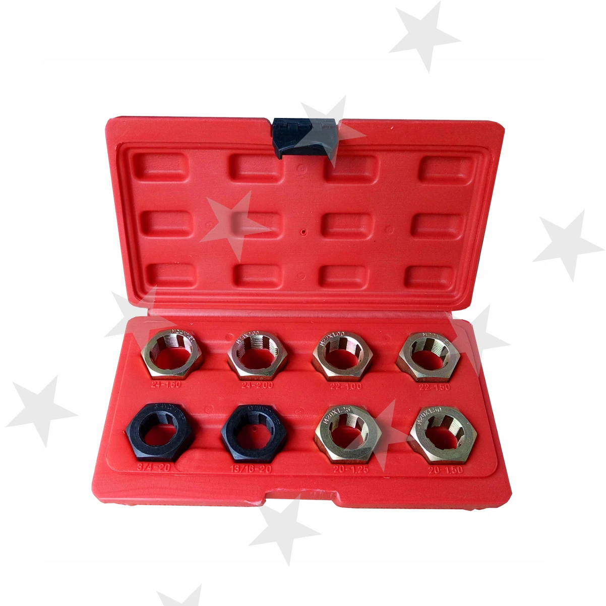 

8pc Axle Spindle Rethreading Tool Set Metric Thread Repair M20 M22 M24 13/16 3/4 x20 UNEF