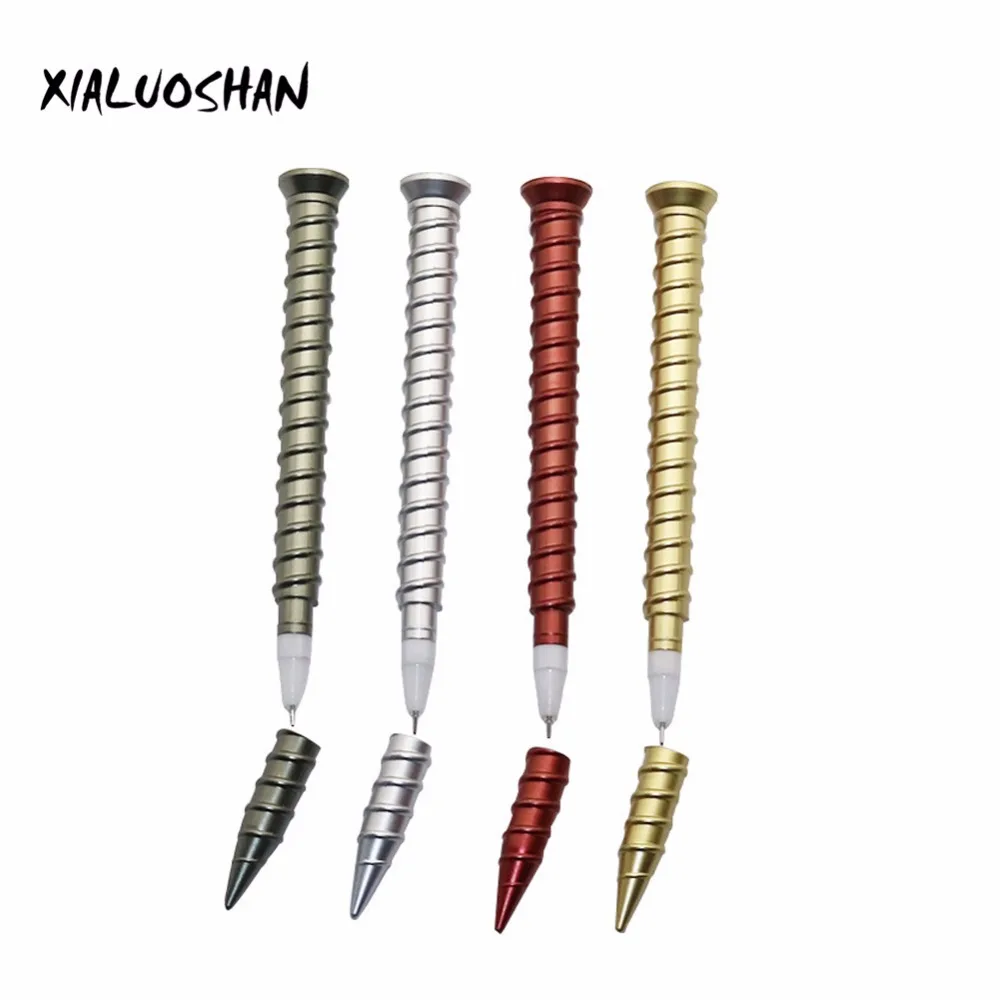 Buy 4 Pcs/lot Creative Screw Neutral Pen Black Refill