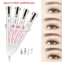 4 In1 Eyebrow Pencil Makeup Lasting Waterproof Drawing Eye Eyebrow Tattoo Pen Maquiagem Cosmetics for Eyebrows TSLM2