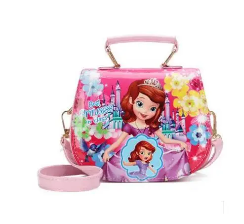Новые Мультяшные детские сумки для девочек, сумки для девочек, детские сумочки, Детские Вечерние Сумки из искусственной кожи для принцесс, сумка-мессенджер для девочек - Цвет: photo color