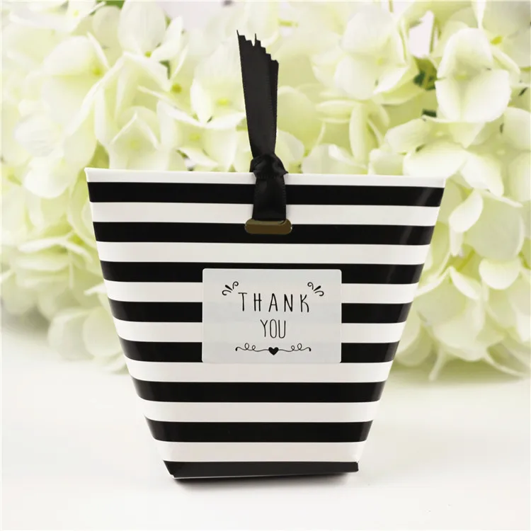 50pcs Halloween Wedding Decoration Party Supplies,Horizontal stripes mini Candy Box, Square Bottom Gift Packs, Birthday gift box
