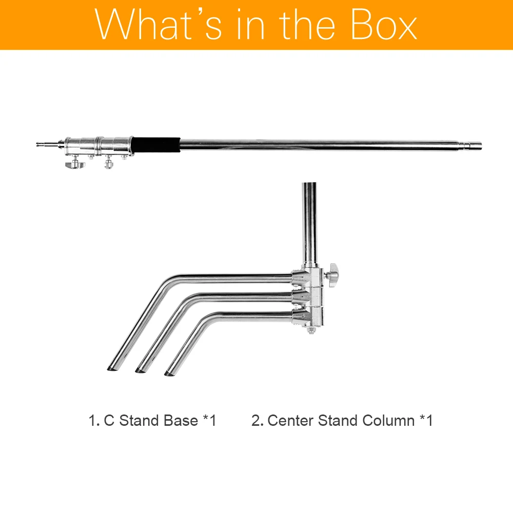 Сверхмощный C-Stand 150-330 см регулируемый стальной светильник для фотосъемки крепкий Штатив для вспышки стробоскоп отражатель флага