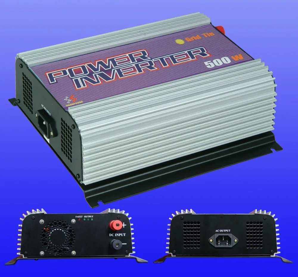 500W grid tie inverter,power inverter(SUN 500G),input voltage 10.8 30V/22 60V,output voltage