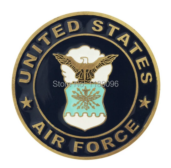 

Wholesale and retail Low price High quality AIR FORCE CHALLENGE COIN, GREAT SEAL ON REVERSE, BRASS & ENAMEL coin hl50190