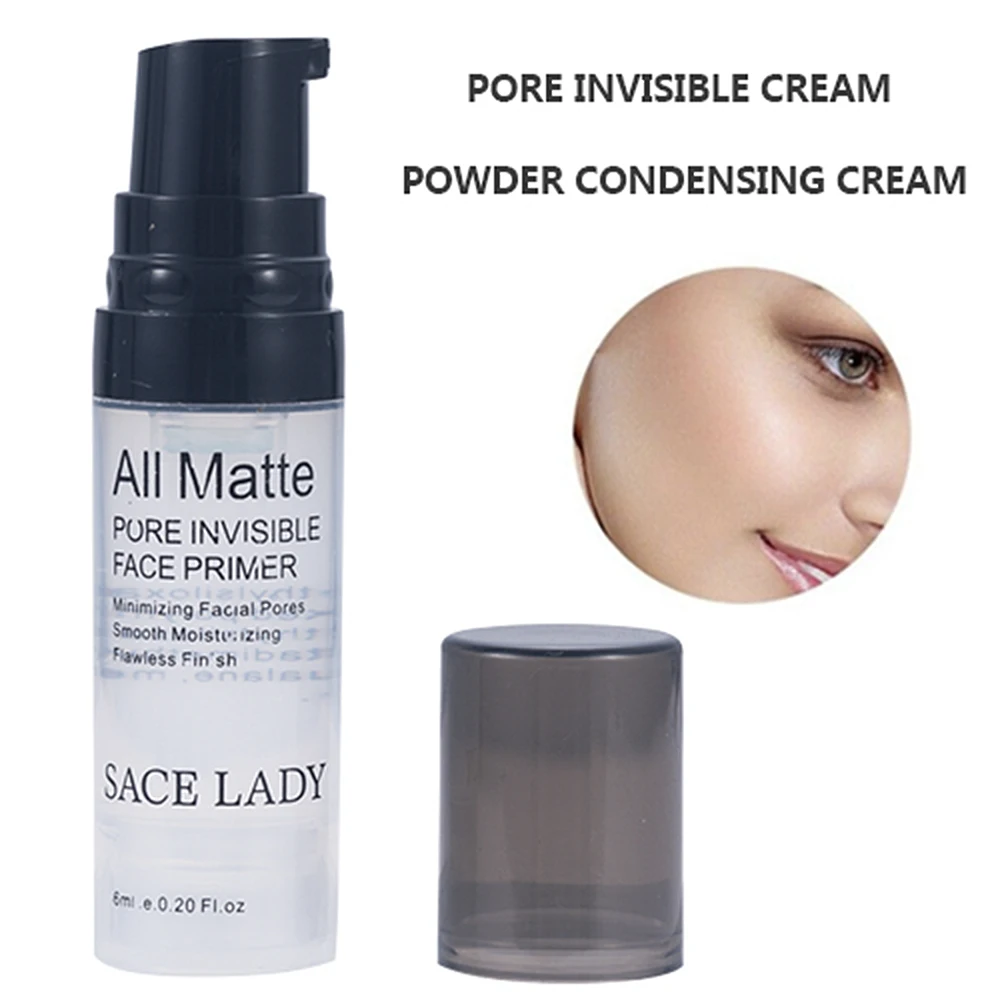 SACE LADY Face Primer Base Liquid Natural All Matte Foundation Pores Invisible Oil-control Base De Rosto Maquiagem Maquiagem