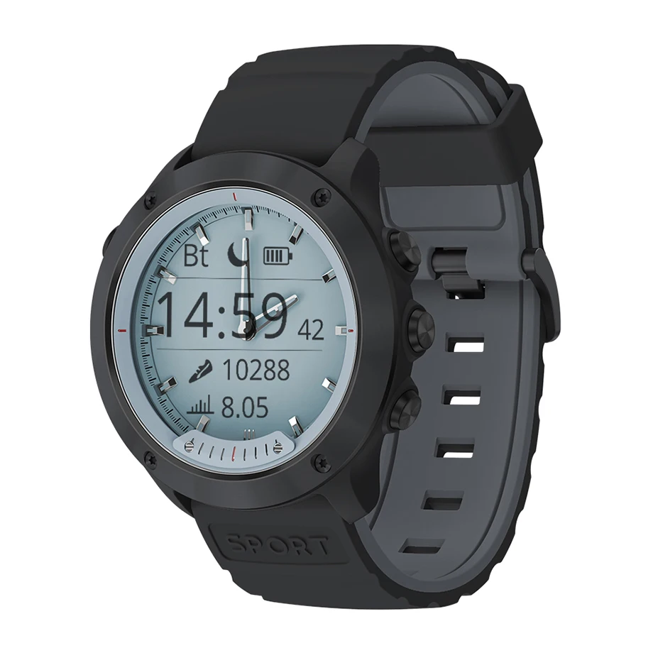 

M5 Smart watch IP68 Waterproof Luminous hands Heart Rate Monitor Stainless Steel Transparent Screen Smart Wristband