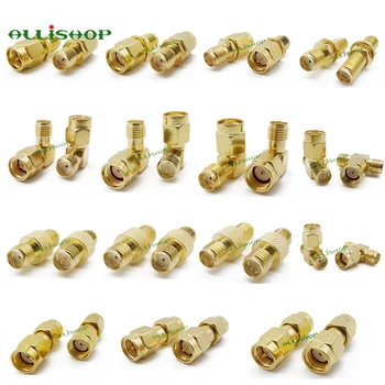 

15Pcs SMA RF Adapter Connector Kits SMA Plug Jack Adaptor Converter For Radio WiFi Booster RF Coaxial Cable FPV Drone