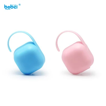 

cute solid portable baby infant kids pacifier nipple cradle case holder travel storage box anti-dust case