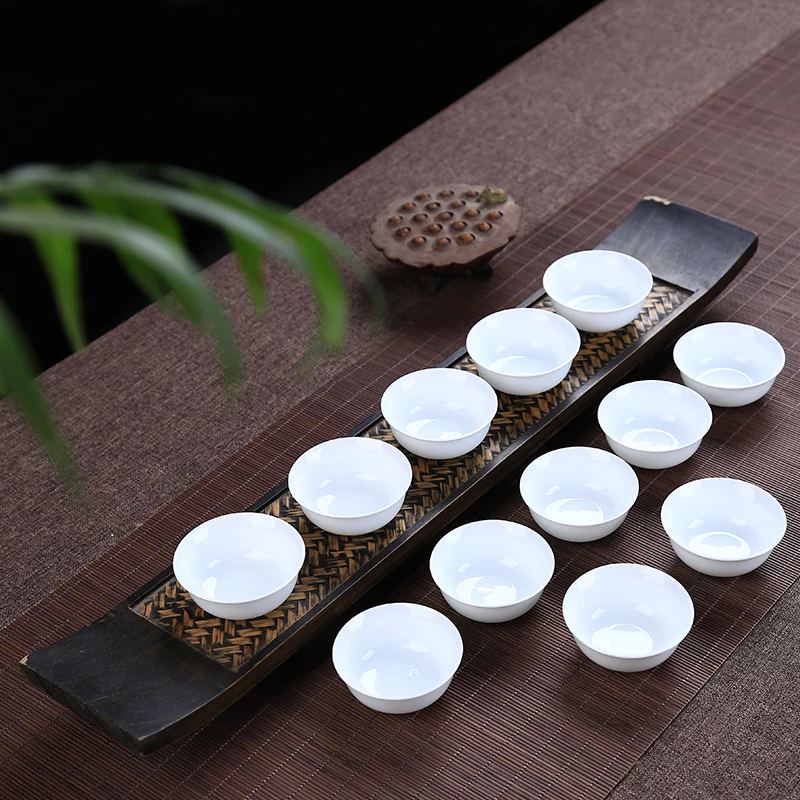 Чашки Chinse Kung Fu маленькая белая чайная чаша 12 шт. 28 мл|tea bowl|kung fu cupsmall tea cups |