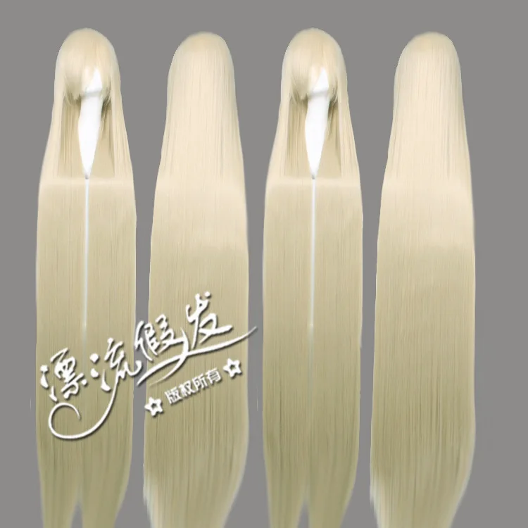 

Chobits Chii 150cm Long Straight Cosplay Wigs for Women Girls Costume Party Anime Wig High Quality Synthetic Hair Beige Thick