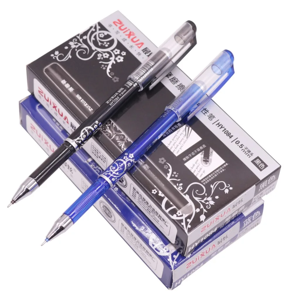 

144 pcs Full Needle Nib Gel Pen Magic Erasable Pen Student School Office Writing Pen Promotional Gift Pen Stationery Wholesale