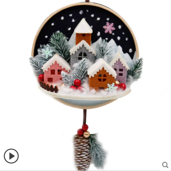 

Christmas Gift Decoration Dreamnet Hanging Felt kit Non-woven cloth Craft DIY Sewing set Felt Handwork Material DIY needlework