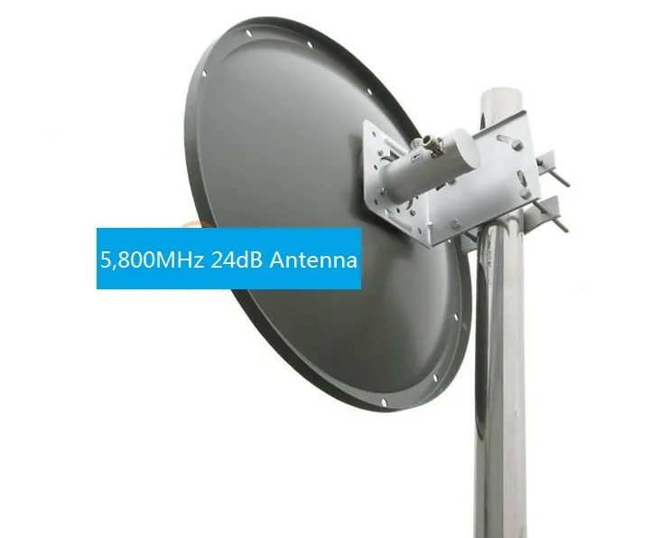 450 мм параболическая антенна 5150-5850 МГц 24 дБ памятка/точка-точка 680 м радио, 30 км Макс./2 шт пакет передатчик и приемник