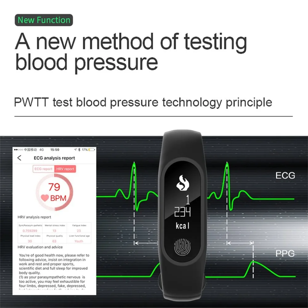 

M2 Plus 0.86 Inch Heart Rate Blood Pressure Wristband Smart Pedometer Band Call SMS Display Bracelet For iOS Android
