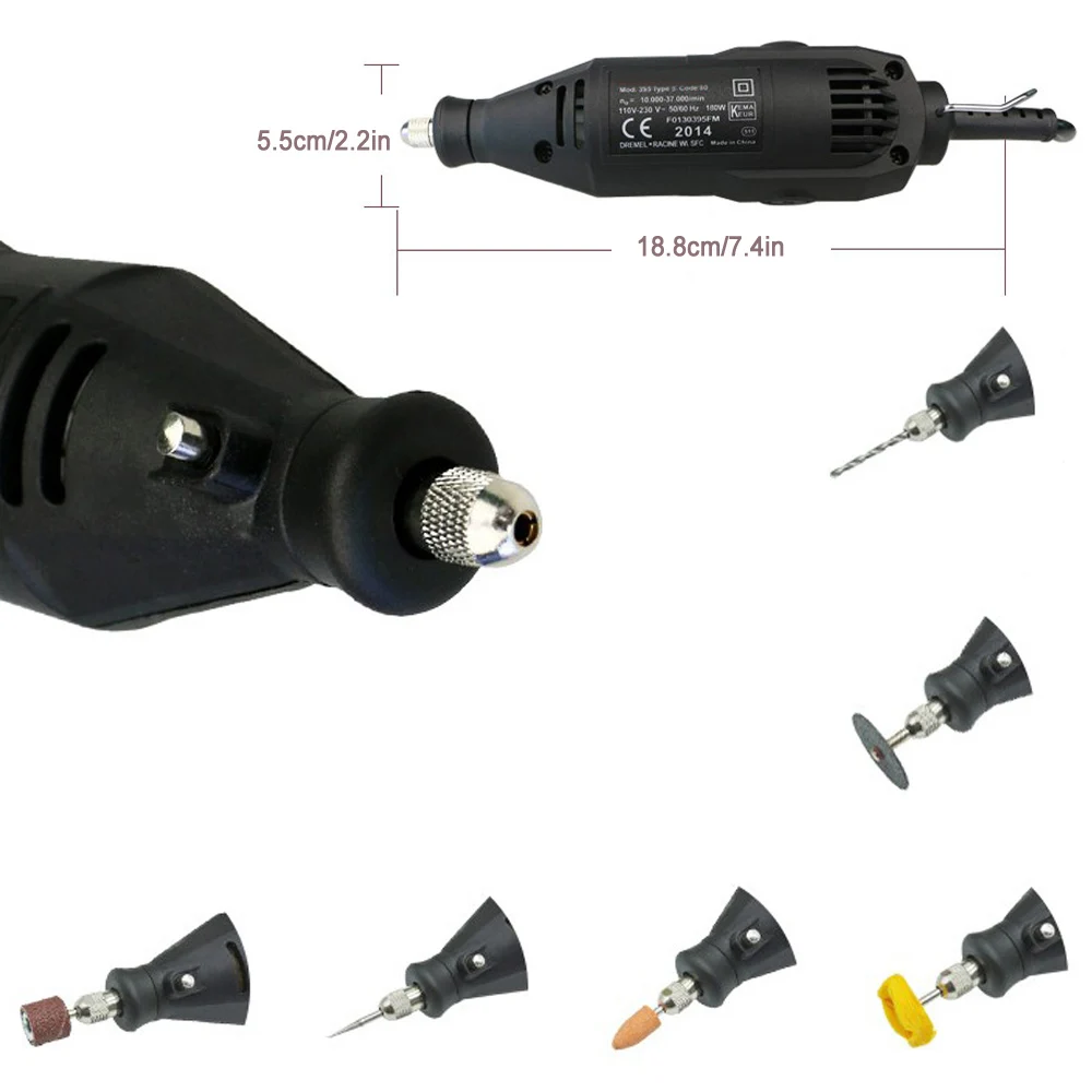 Электрический шлифовальный станок заточка сверлильные машинки регулировка скорости гравер гравировальный инструмент + аксессуар