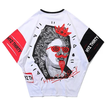 

T Shirt Men Renaissance Printed Men's Tee Shirts Short Sleeve T Shirt Fashion High Street Tees Summer Streetwear