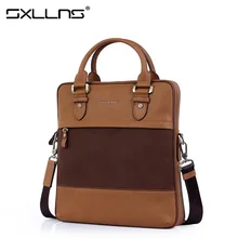 Hot Men Shoulder Bag Vintage Tote Bag Crossbody Bag Sxllns Brand Handbag Cowhide Briefcase Men’s Messenger Bag Free Shipping