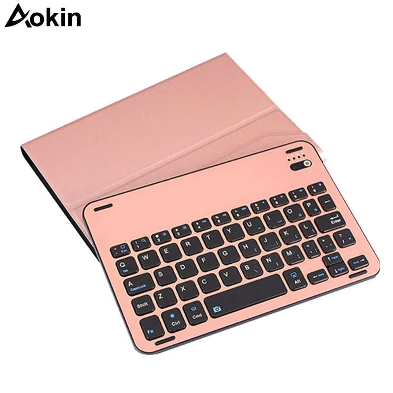Aokin Сплит Bluetooth клавиатура для iPad Pro 10 5 Беспроводная перезаряжаемая ABS + PU кожаный