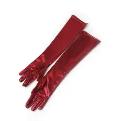 Взрослых лакированная кожа Adhesiv Прихватки для мангала пикантные аксессуары для королевы Блестящие модные перчатки