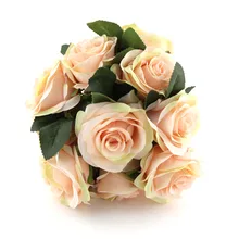 Inofin шампанское и Желтый букет невесты, романтический свадебный красочный букет невесты, розовый синий и фиолетовый свадебный букет