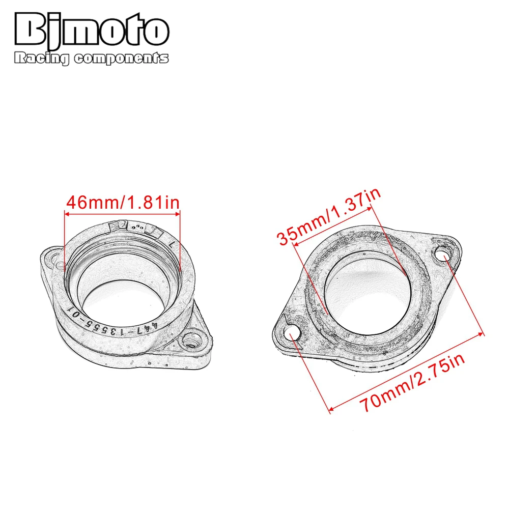 BJMOTO для Yamaha XS650 TX650 карбюраторный коллектор интерфейс карбюреттер впускной трубы адаптеры изолятор разъем клей