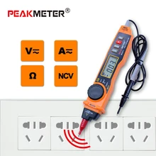 PEAKMETER MS8211 Digital Multimeter with probe ACV/DCV Electric Handheld Tester Multitester digital pen type multimeter