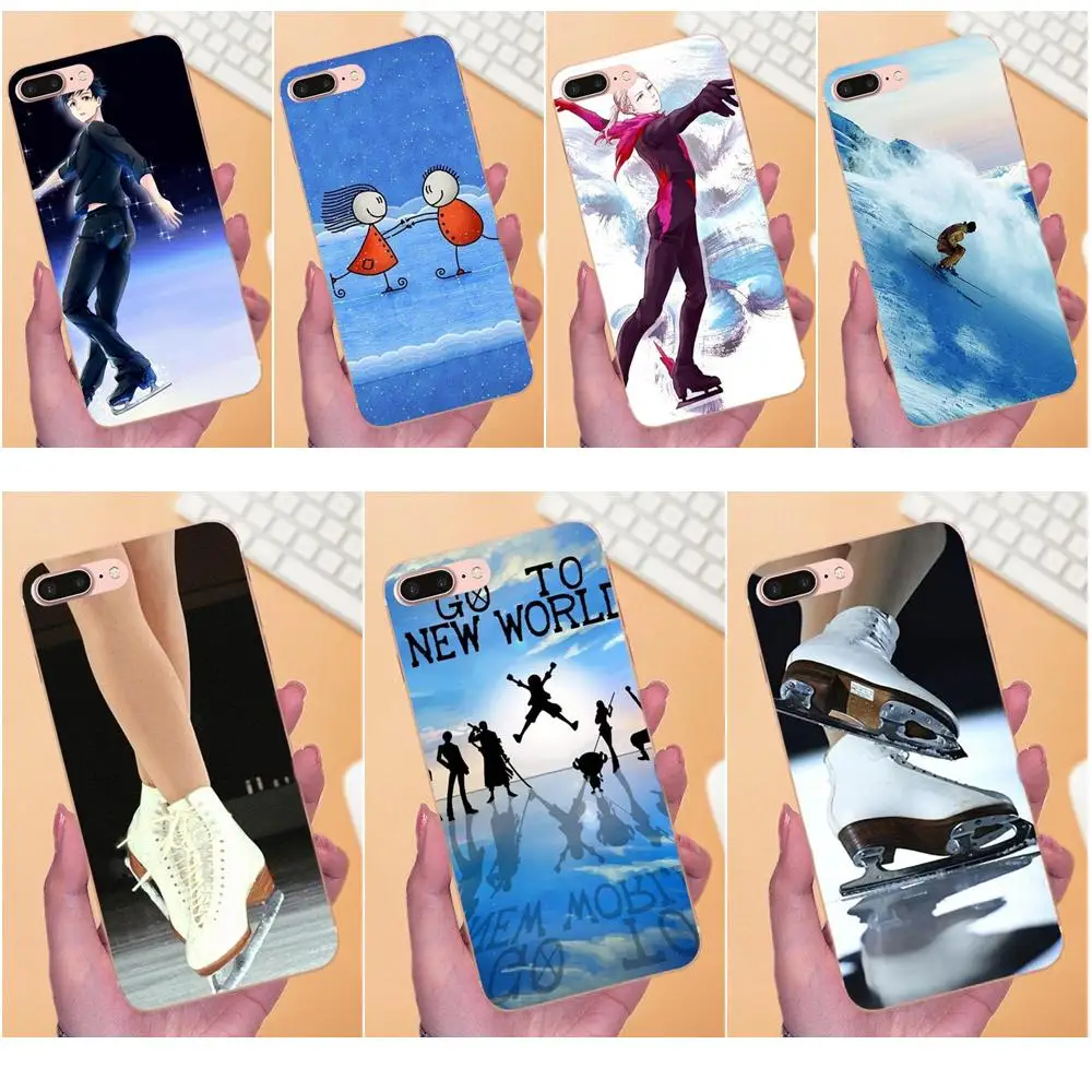 For Apple iPhone 4 4S 5 5C 5S SE 6 6S 7 8 Plus X XS Max XR TPU Cases Covers Ice Skating With Friend Sport | Мобильные телефоны и