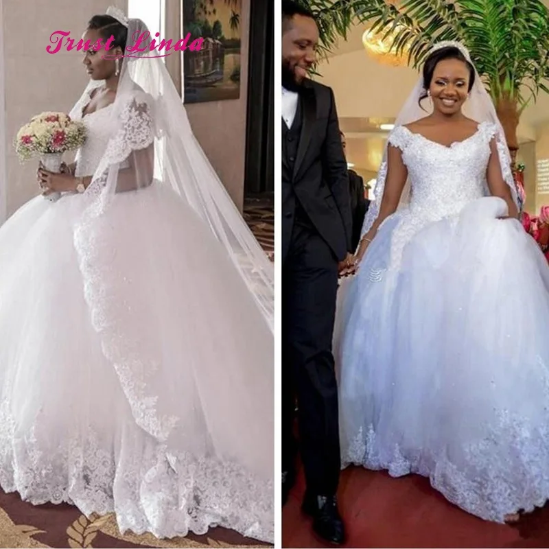 African Wedding Dress For Mother Of The Bride Cap Sleeves V Neck