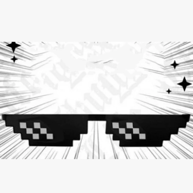 thug life Glasses 8 Bit MLG Pixelated Sunglasses Men Women Brand Thug Life Party Eyeglasses