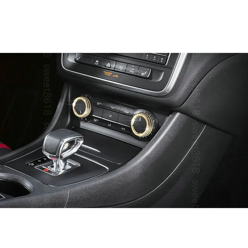 2x diamond Стиль AC центр Пуговицы Накладка для Benz cla класс 13-17 и gla класса 14- 17 и класс 13-17& B класс 12-17