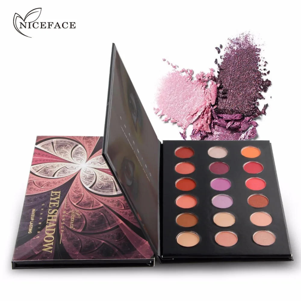 

Niceface 18 Colors Natural Eye Shadow Palette Eyeshadow Shadow Shade for Eyebrows Makeup Set Nude Eyeshadow Palette Maquiagem