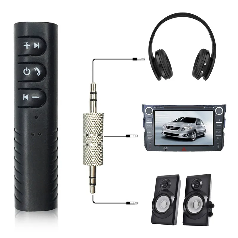 

3.5mm Jack Bluetooth Audio Wireless Bluetooth Receiver Car Aux Transmitter Cable Free Auto Jack Adapter for Speaker Headphone